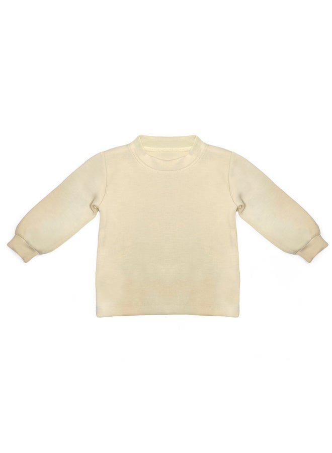 BabyShoora Three-piece baby set with fur inside, hood, pants + shirt + vest - Image 4