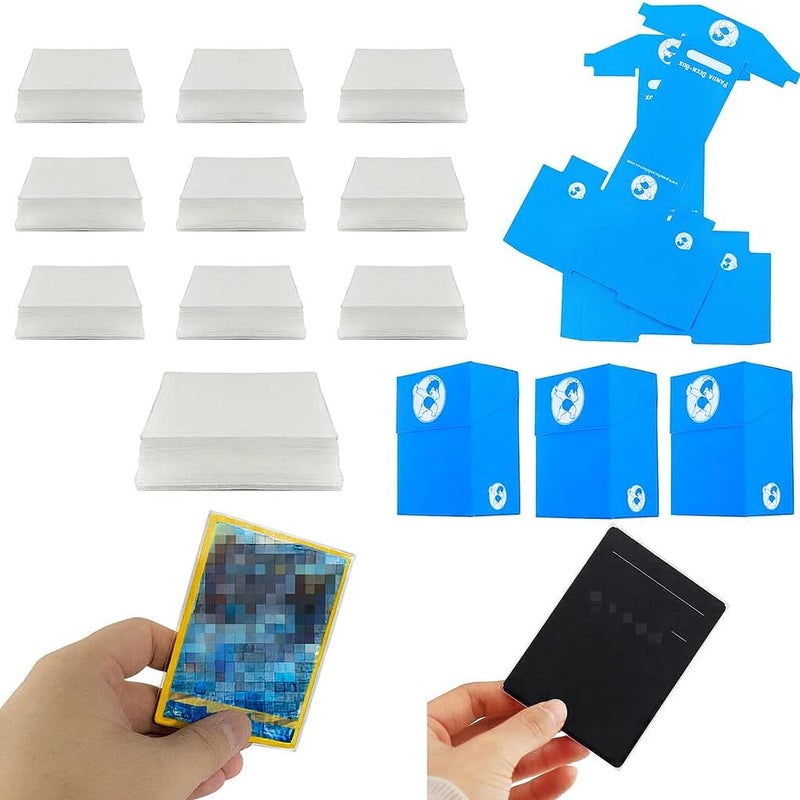 DeELF Outlet DeElf 1000 Bulk Clear Card Sleeves for Playing Card Standard Size Trading Game Fit MTG Baseball and Sport Cards Acid Free Enhance Penny Protector - Image 2