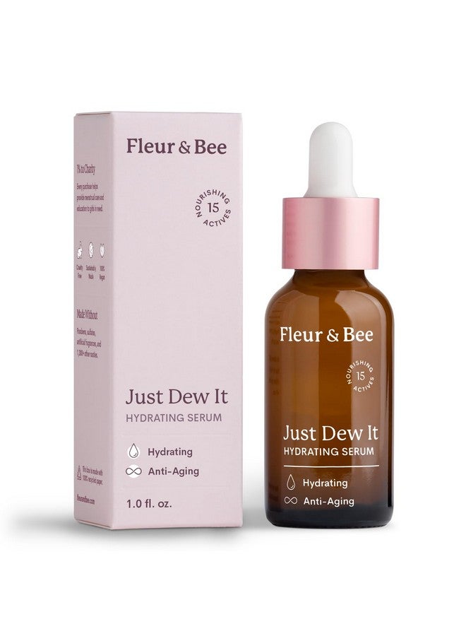 فلور آند بي سيروم مرطب للوجه ومقاوم للشيخوخة بمكونات طبيعية ونباتية ١٠٠٪ | سيروم حمض الهيالورونيك للبشرة الحساسة والجافة | جست ديو إت من فلور آند بي - ١ أونصة سائلة - Image 1