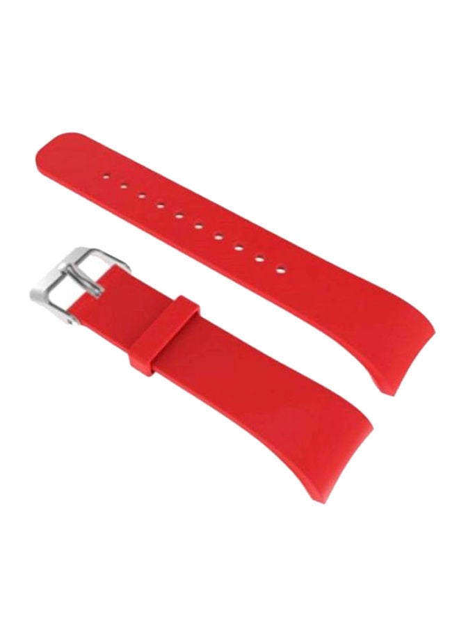 نيبمينينت سوار للساعات الذكية مصنوع من السيليكون الممتاز ومتوافق مع ساعة سامسونج جير فيت 2 برو Sm R365، لون أحمر - Image 1