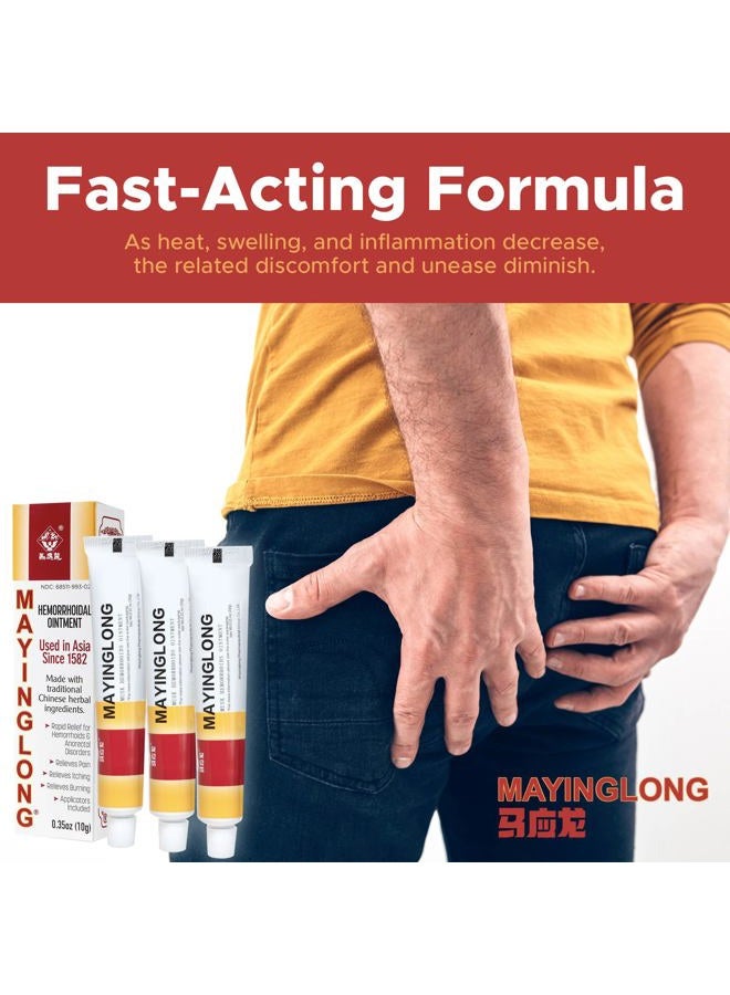 Mayinglong Musk Hemorrhoidal Ointment, Helps Relieve Itching, Burning, or Discomfort Fast (3 Pack) - Image 4