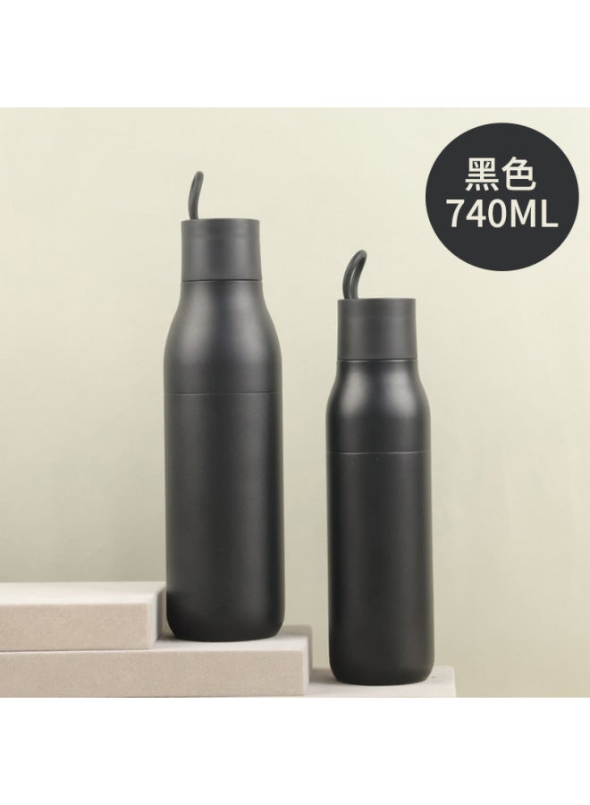 Exclusive Of 304 Stainless Steel Vacuum Insulated Cups For Men, Outdoor Sports Water Bottles, Portable Handle Thermos Bottles