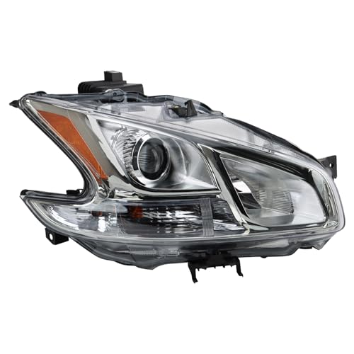 TRQ Passenger Side Headlight Assembly Halogen Compatible with 2009-2014 Nissan Maxima NI2503177 - Image 1