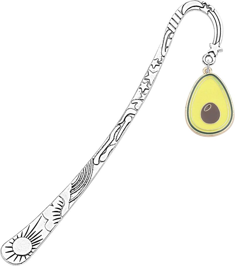 AKTAP Funny Avocado Bookmark Book Lovers Jewelry Bookworm Gift for Avocado Lover Avocado Bookmark - Image 1