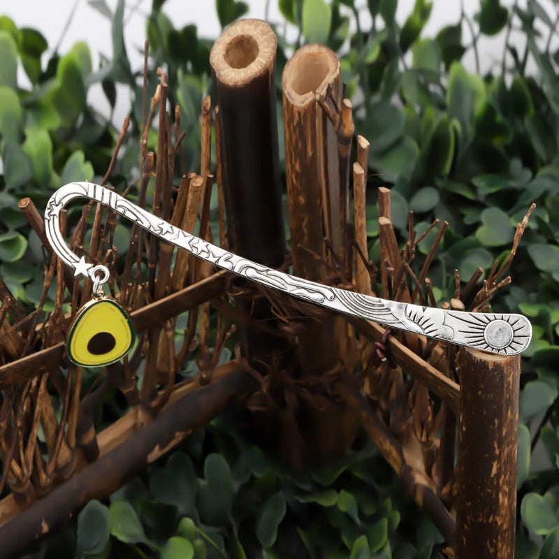 AKTAP Funny Avocado Bookmark Book Lovers Jewelry Bookworm Gift for Avocado Lover Avocado Bookmark - Image 4