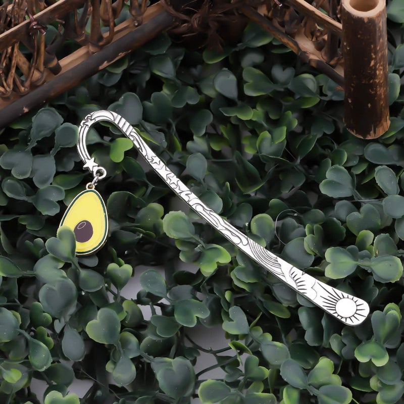 AKTAP Funny Avocado Bookmark Book Lovers Jewelry Bookworm Gift for Avocado Lover Avocado Bookmark - Image 3