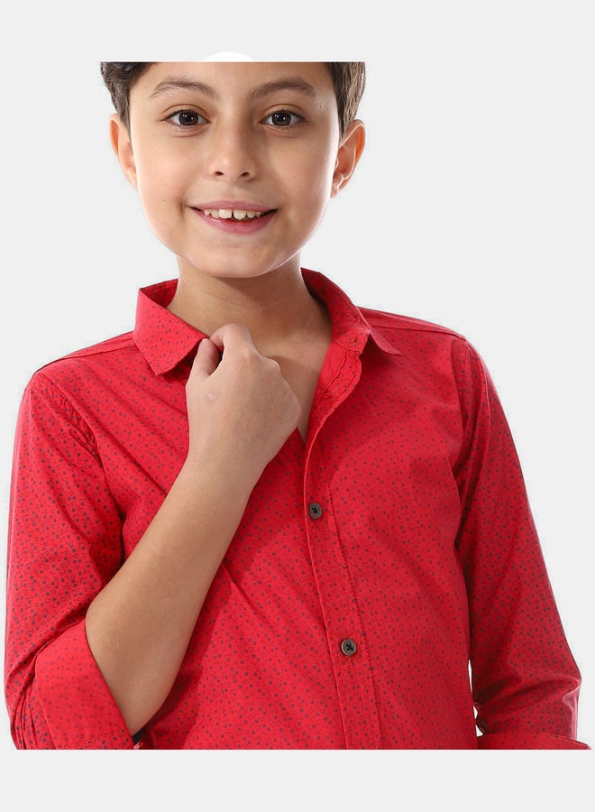 Andora Squares Long Sleeves Boys Shirt  - Image 2
