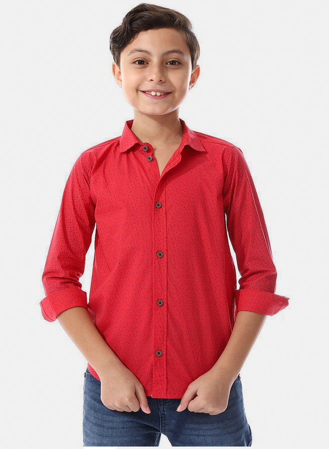 Andora Squares Long Sleeves Boys Shirt  - Image 4
