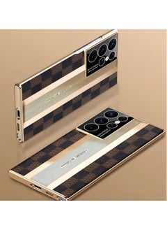 Color Fans For Samsung Galaxy S23 Ultra High-end Leather Mobile Phone Case All-inclusive Lens Protection Cover  - Image 3