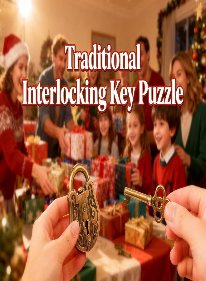 MAGIKON Metal Key Lock Puzzle - Classic Disentanglement Brain Teaser for Logic & Problem-Solving Skills - Image 3