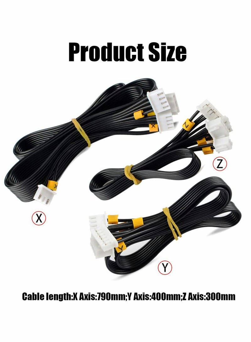 Stepper Motor Line Limit Switch Set, 3 Pcs X Y Z Axis Stepper Motor Line, Limited Switch and Endstop Cable - Image 2