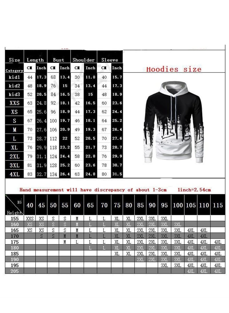 سويت شيرت فضفاض بغطاء رأس وطبعة رقمية ثلاثية الأبعاد من Stranger Things - Image 2