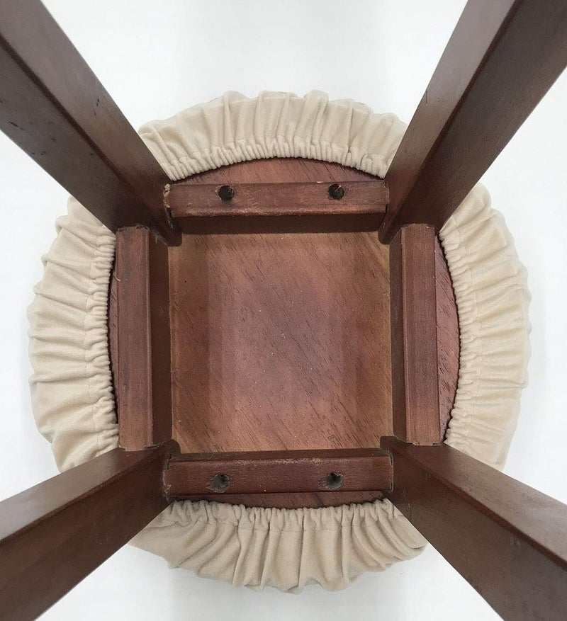 Augld 2 Pack Bar Stool Cushions with Elastic Band Stool Cover 12 Inch Teal - Image 4