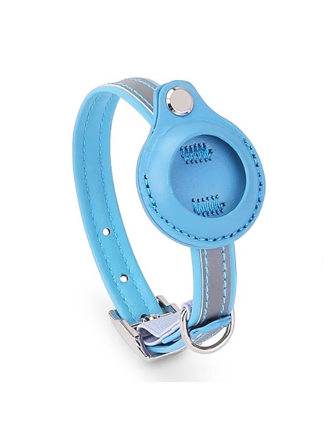 Reflective Cat Dog Collar With Safety Buckle and Waterproof Air Tag Holder Cat Collar Compatible With Apple Air Tag - Image 1