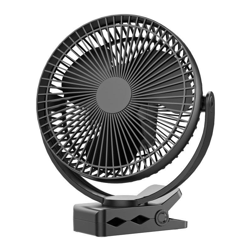Dorobeen Clip Fan 8 Inch Mini Quiet Desk Fan 10000mAh USB Rechargeable Battery Operated Clip on Fan USB Desk Fan Portable Personal Small Fan For Desk OfficeGolf Cart