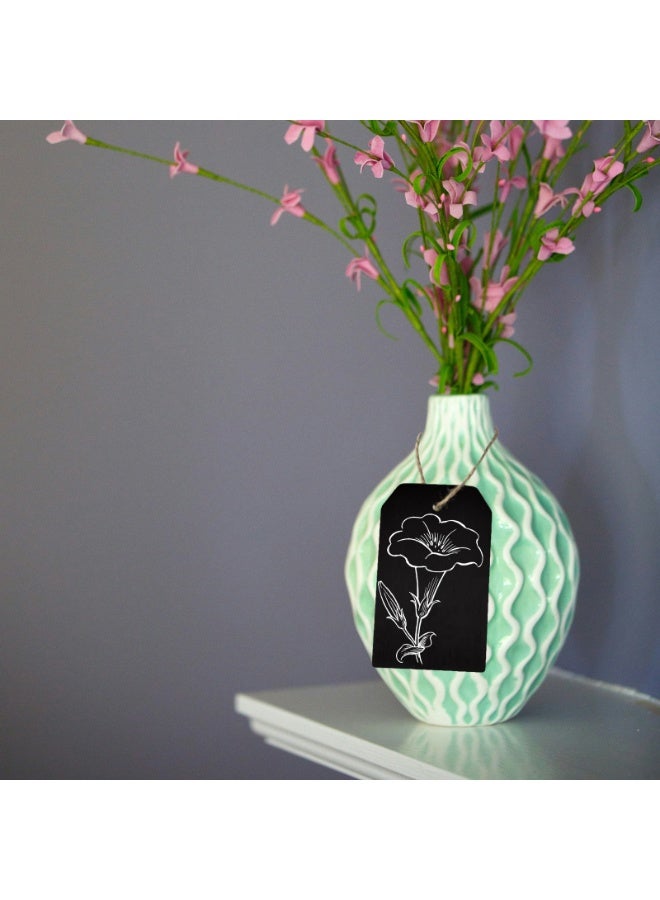 30 قطعة من بطاقات السبورة القابلة لإعادة الاستخدام واللافتات المعلقة والبطاقات الخشبية السبورة بالجملة للملصقات وعلامات الأسعار وعلامات الرسائل - Image 5