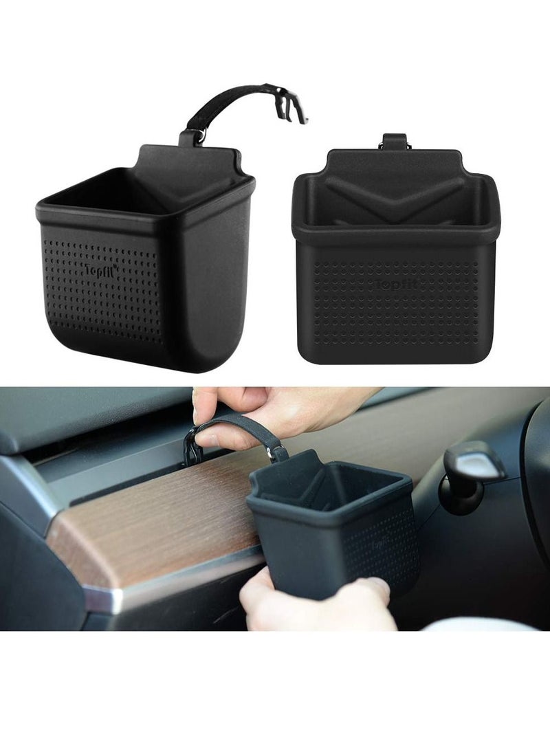 SYOSI Tesla Model 3 Model Y Air Vent Organizer Cell Phone Pouch Sunglasses Holder  - Image 2