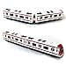 VANTIYAUS Train Modle 4pcs Car Set Alloy City Rail Subway Train Model164 Scale Alloy SubwayCar Model Red White - Image 4