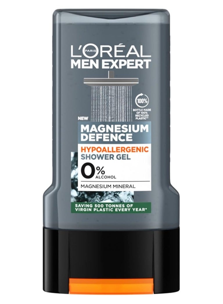 L'OREAL PARIS Loreal Men Expert Magnesium Defence Hypoallergenic Shower Gel300Ml  - Image 1