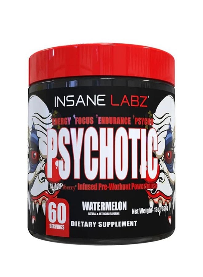 Insane labz Psychotic, Watermelon Flavour, 60  Servings