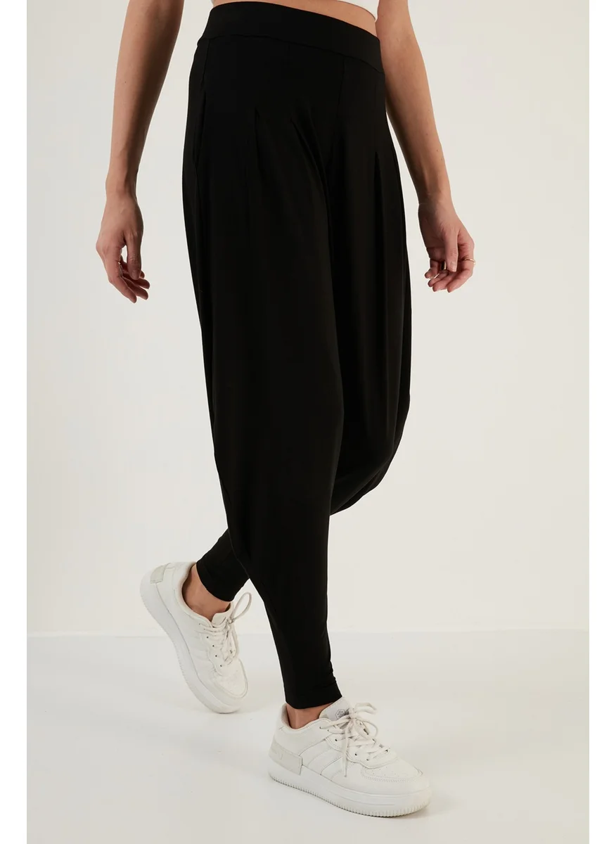 Lela High Waist Relaxed Cut Pocketed Shalwar Trousers Women's Trousers 5865027