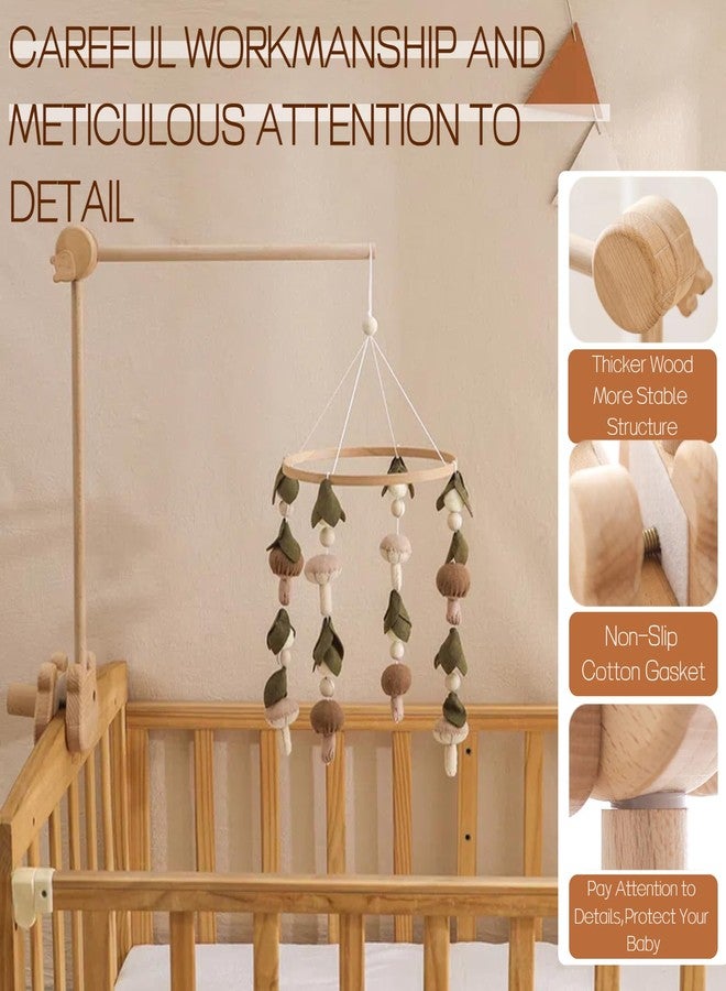 Ceecolia Baby Crib Mobile Arm,Desktop Installable Bear Wooden Crib Baby Holder,Thickened Bear Nursery Decor Attachment,Safe Anti Slip Adjustable Height - Image 5