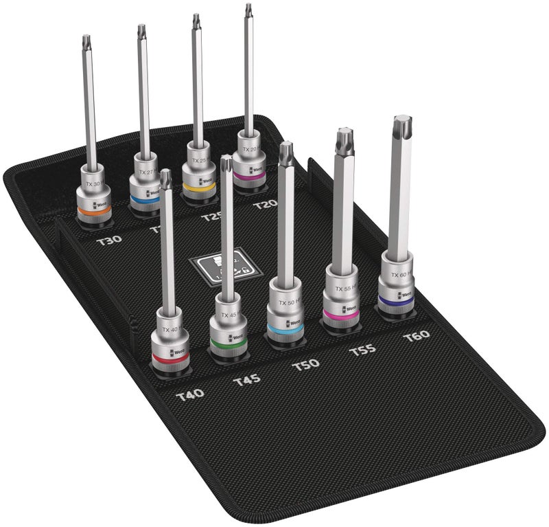 Wera 05004212001 8767 C TORX HF 3 Zyklop bit socket set with 12 drive with holding function 9 pieces - Image 2