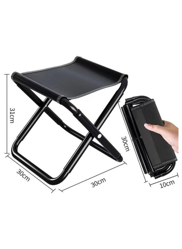 General 2-pack foldable folding stool, folding stool with carrying bag for camping, hiking, fishing, picnic  - Image 2