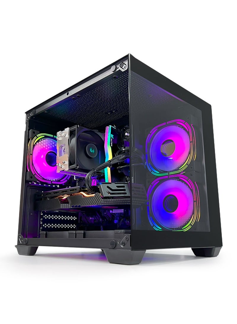 Game Sekret - Rook IX Gaming PC Bundle - Intel Core i5-11400F | AMD Radeon RX 580 8GB GPU | 16GB DDR4 RAM | 500GB M.2 NVMe SSD | Air Cooler | WiFi/Bluetooth/Win11Pro | 24" FHD Monitor | FREE - Keyboard, Mouse & Headphone Set | Game Sekret Desktop Computer Combo - Image 1
