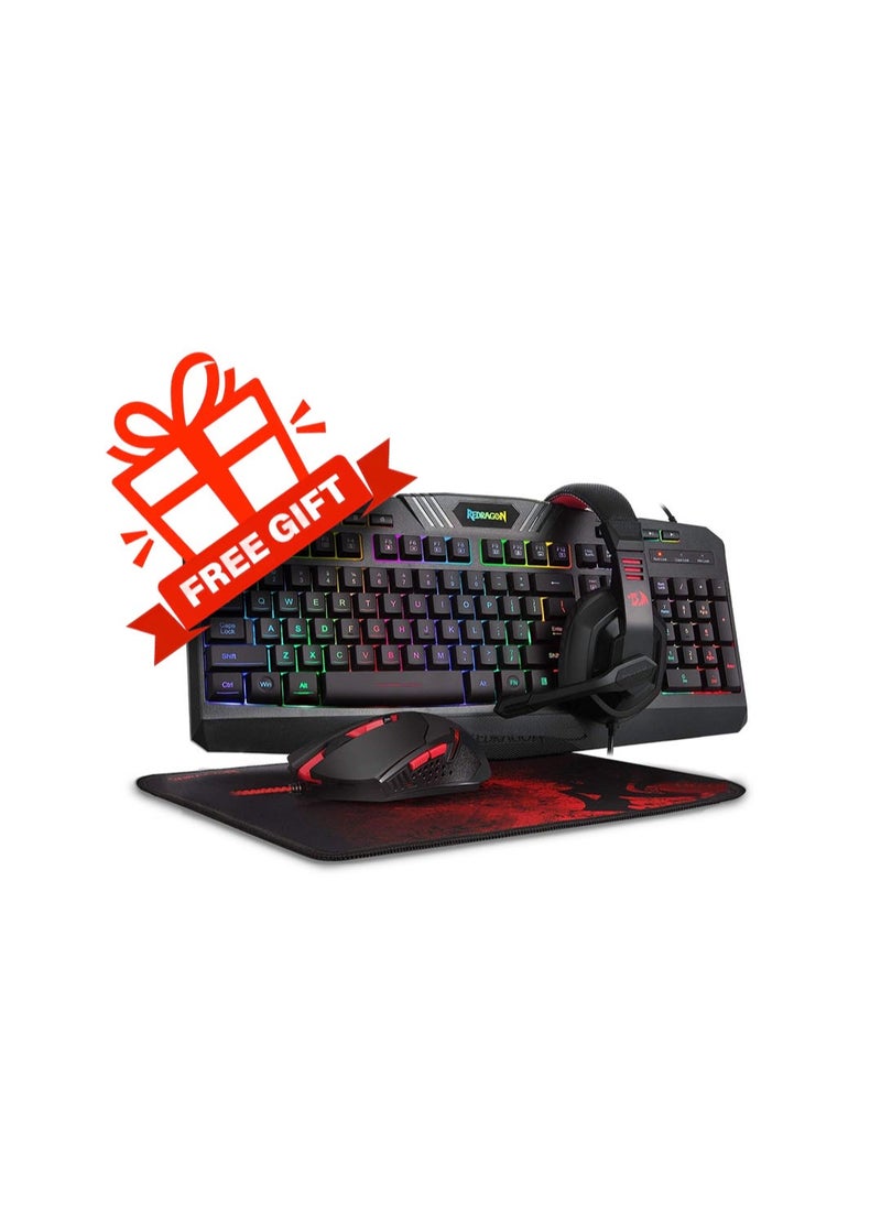 Game Sekret - Rook IX Gaming PC Bundle - Intel Core i5-11400F | AMD Radeon RX 580 8GB GPU | 16GB DDR4 RAM | 500GB M.2 NVMe SSD | Air Cooler | WiFi/Bluetooth/Win11Pro | 24" FHD Monitor | FREE - Keyboard, Mouse & Headphone Set | Game Sekret Desktop Computer Combo - Image 1