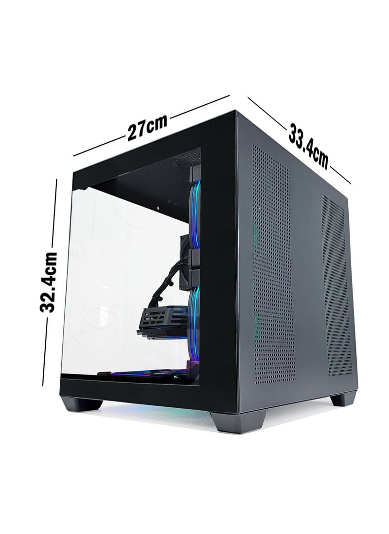 Game Sekret - Rook IX Gaming PC Bundle - Intel Core i5-11400F | AMD Radeon RX 580 8GB GPU | 16GB DDR4 RAM | 500GB M.2 NVMe SSD | Air Cooler | WiFi/Bluetooth/Win11Pro | 24" FHD Monitor | FREE - Keyboard, Mouse & Headphone Set | Game Sekret Desktop Computer Combo - Image 1