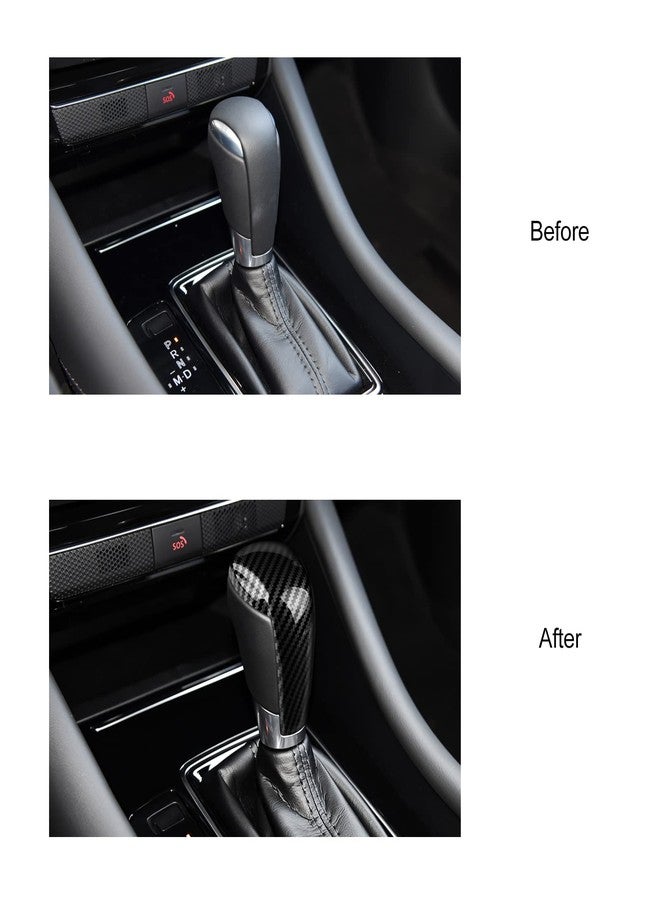 ANFOKAS غطاء مقبض ناقل الحركة من أنفوكاس لمازدا CX-5، 3، 6، CX-3، CX-9، ملحقات سيارات، غطاء لوحة التروس، ملصقات تزيين داخلية رياضية - بنمط ألياف الكربون - Image 5