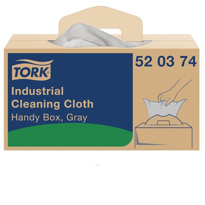 INDUSTRIAL CLEANING CLOTH GRAY W7 ONEATATIME DISPENSING 1 X 210 CLOTHS 520374