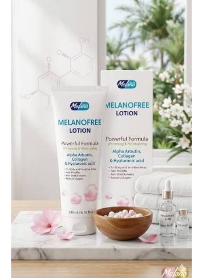 Melanofree Lotion for Whitening & Moisturizing - Skin Brightening, Hydrating Body Lotion 200ml - Image 5