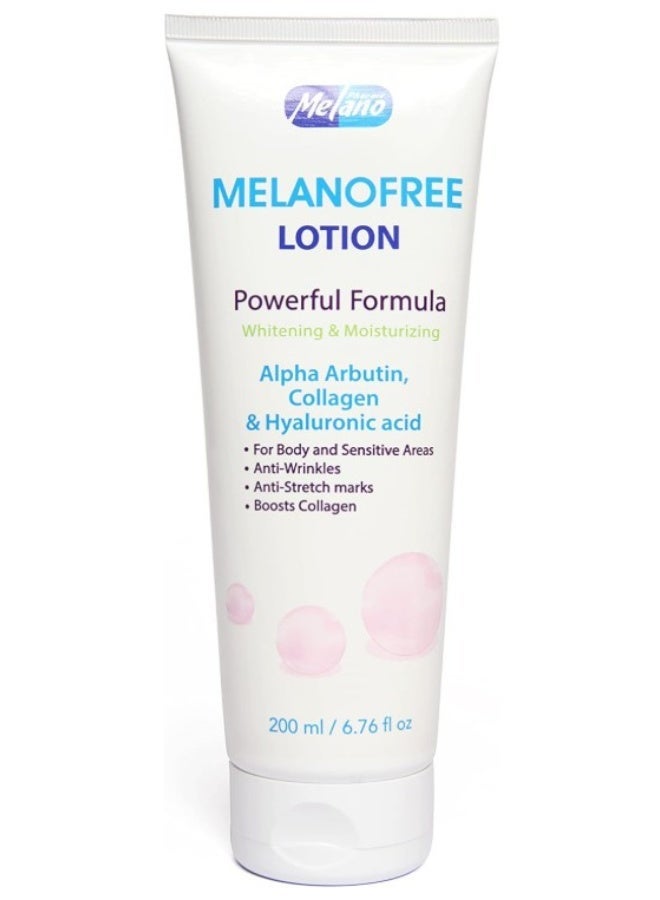 Melanofree Lotion for Whitening & Moisturizing - Skin Brightening, Hydrating Body Lotion 200ml - Image 3