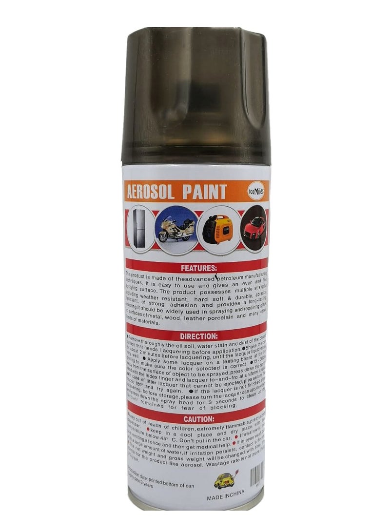 100Miles 2 pcs Spray Paint Bottle Aerosol Paints Mat Black 450ml  - 100 Miles - Image 4