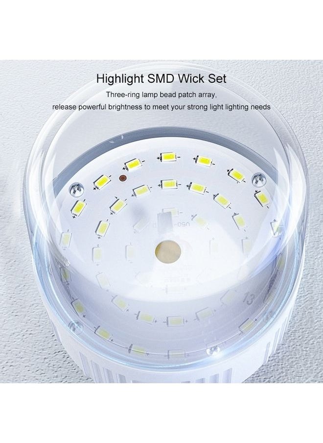 Generic Solar Powered LED Rechargeable Bulb Lamp for Outdoor Camping Activities White  - Image 5