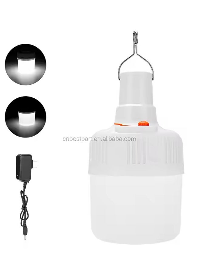 Generic Solar Powered LED Rechargeable Bulb Lamp for Outdoor Camping Activities White  - Image 4