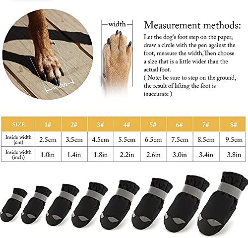 KUTKUT Dog Shoes for Small Dogs | Anti Skid Paw Protector For Hot Summer For Maltese, Yorkie, Shih Tzu | Pet Booties with Reflective Straps and Non-Slip Sole | Soft & Lightweight Dog Footwear (SIZE: 3) - Image 4