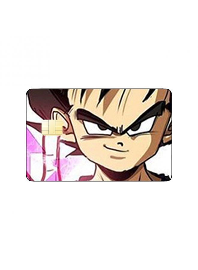 RKN PRINTED BANK CARD STICKER Vegeta From Dragon Ball Anime - Image 1