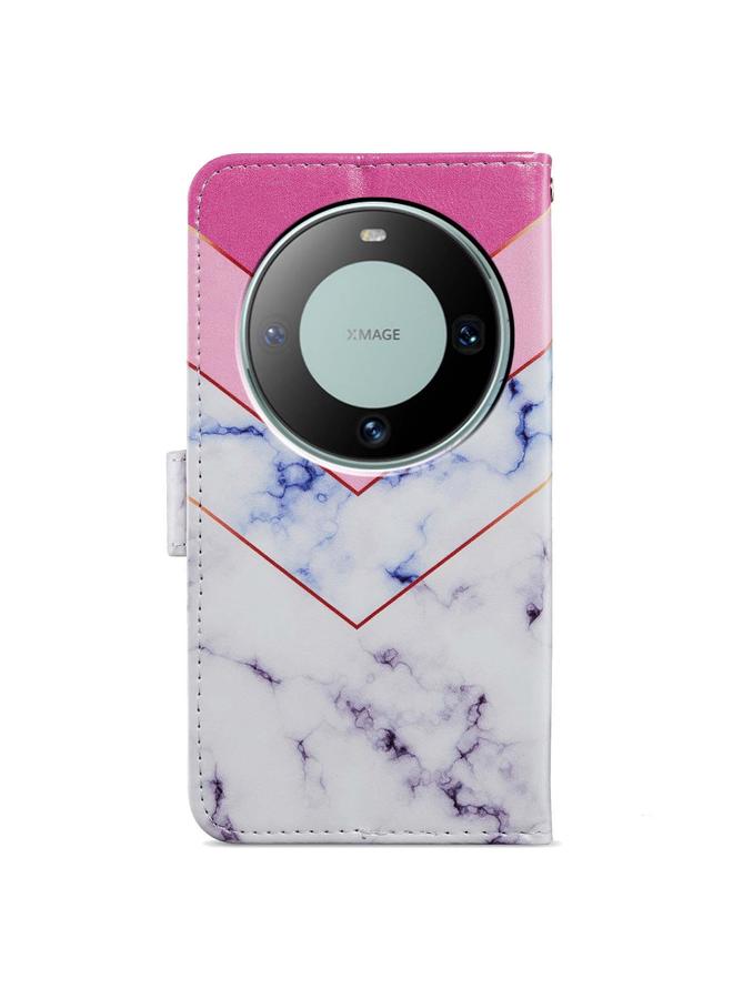 اس-توب جراب لهاتف Huawei Mate 60، جراب هاتف جلدي قابل للطي أفقيًا بنمط مرسوم - Image 3