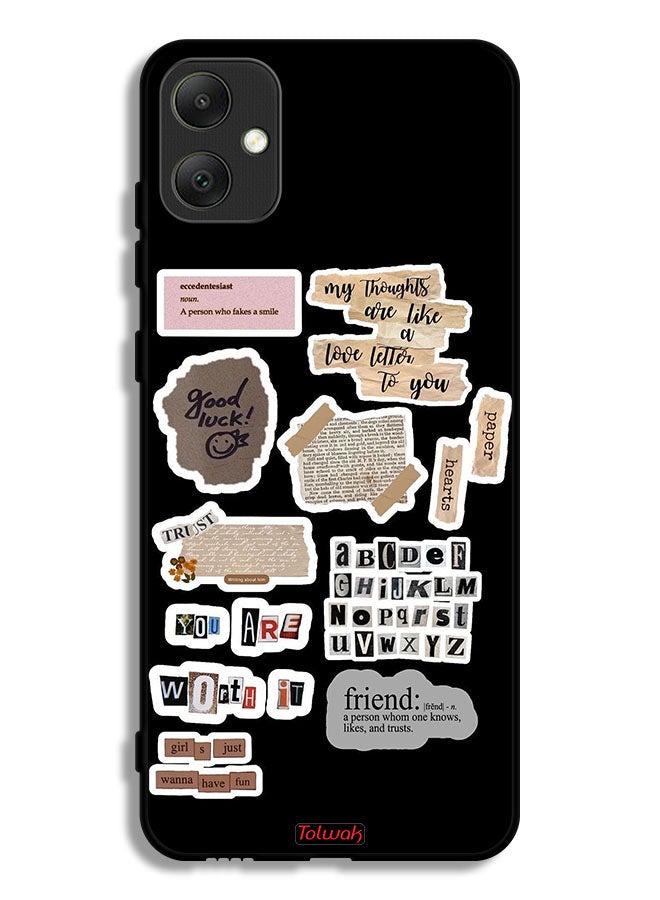 Tolwak Samsung Galaxy A05 Protective Case Cover Good Luck Quotes Stickers - Image 1