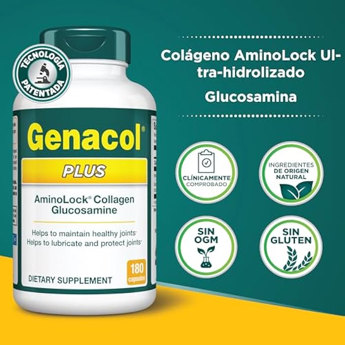 Genacol Plus – Glucosamine and Ultra-Hydrolyzed Collagen, Joint Health Supplement for Men & Women, Protects and Maintains Healthy Joints, 180 Capsules (60-Day Supply) - Image 4