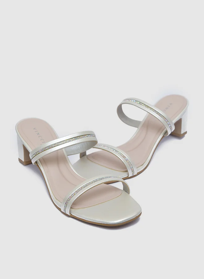 Vincci Multi Strap Mid Heel Sandals