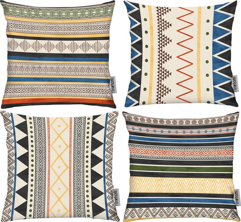 Scandinavian 4-Piece Throw Pillow Case 