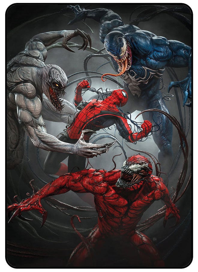 AMINA ALSHEBLI - Protective Case Cover For Samsung Galaxy Tab E 9.6 Inch (T561) Spiderman & Venom - Image 1