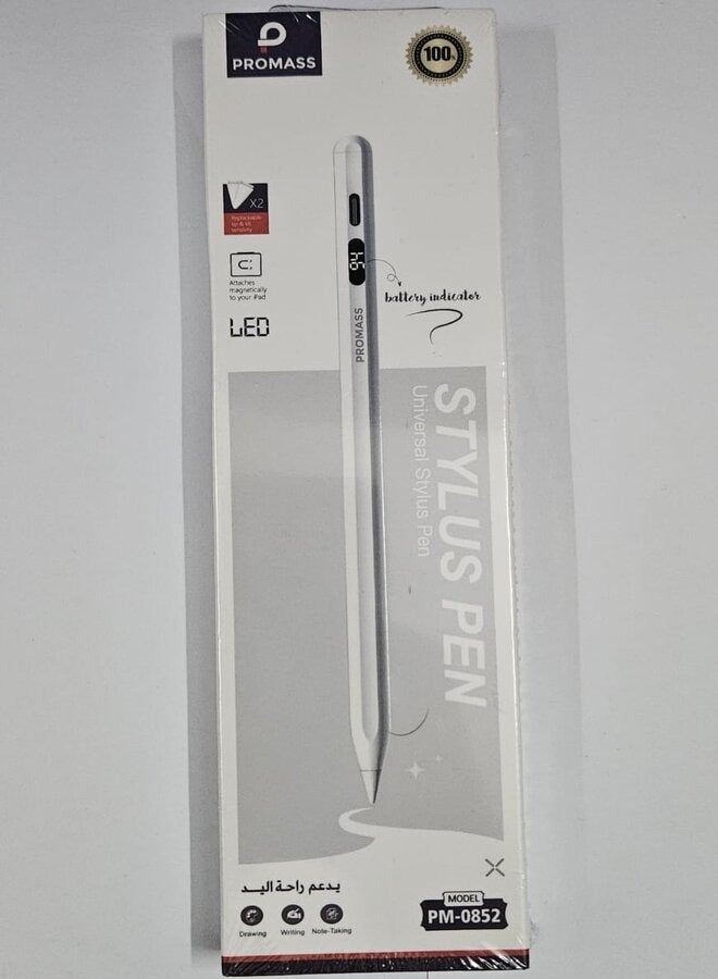 PROMASS Active Digital Stylus Pen Pencil With Fast Charging  White - Image 2