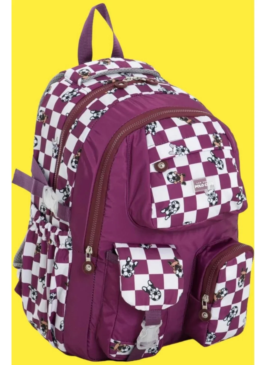 Tezzgelsin Unisex Waterproof Checkered Colorful Backpack School Bag