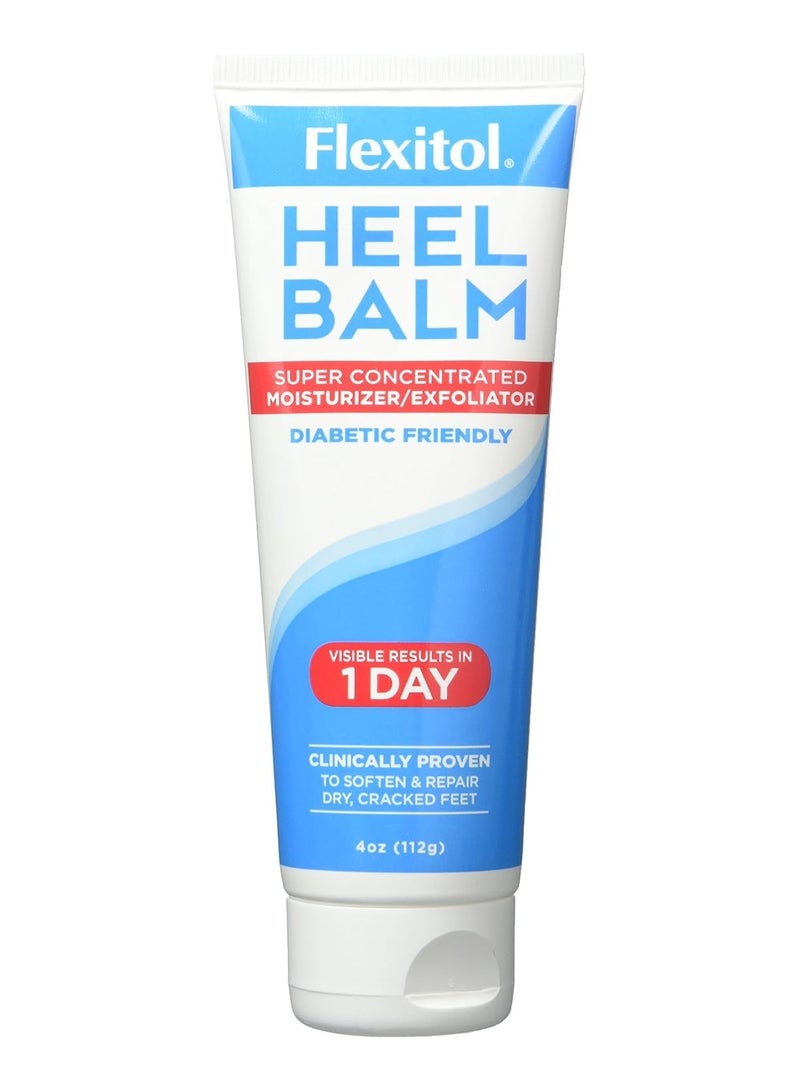 Flexitol Heel Balm 4 Oz Tube (Pack of 2), Rich Moisturizing & Exfoliating Foot Cream. Fast Relief of Rough, Dry & Cracked Skin on Heels/Feet. For Daily Use and Pedicures. Diabetic Safe and Effective - Image 1