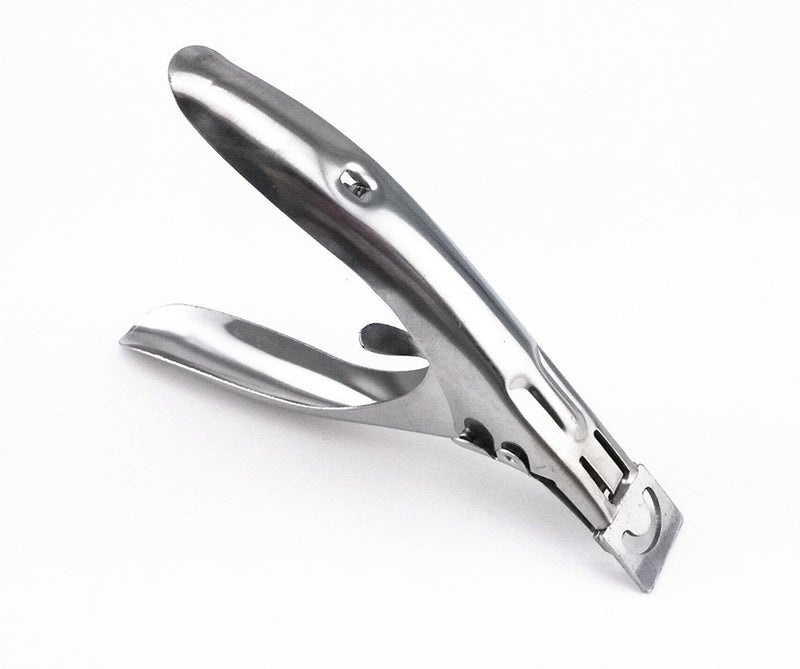 Yueton Yueton Color Coated Stainless Steel False Nail Tip Clipper Cutter Trimmer Manicure Pedicure Nail Art Tool Silver